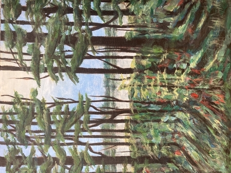 First Light over Niven Lake - Acrylic 2021